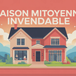 maison mitoyenne invendable illustrée style moderne