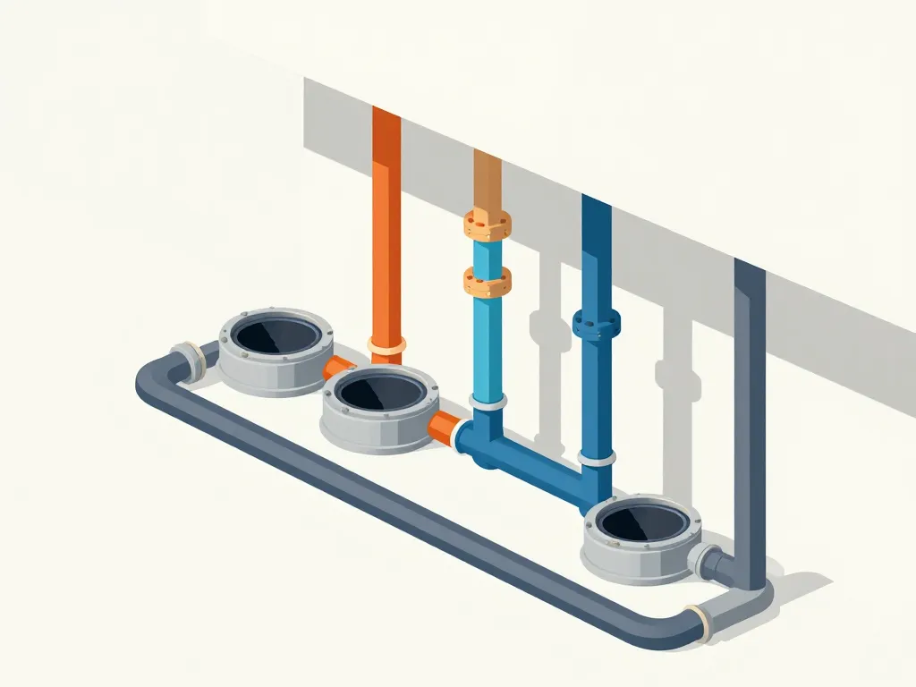 diagramme coupe regard plomberie