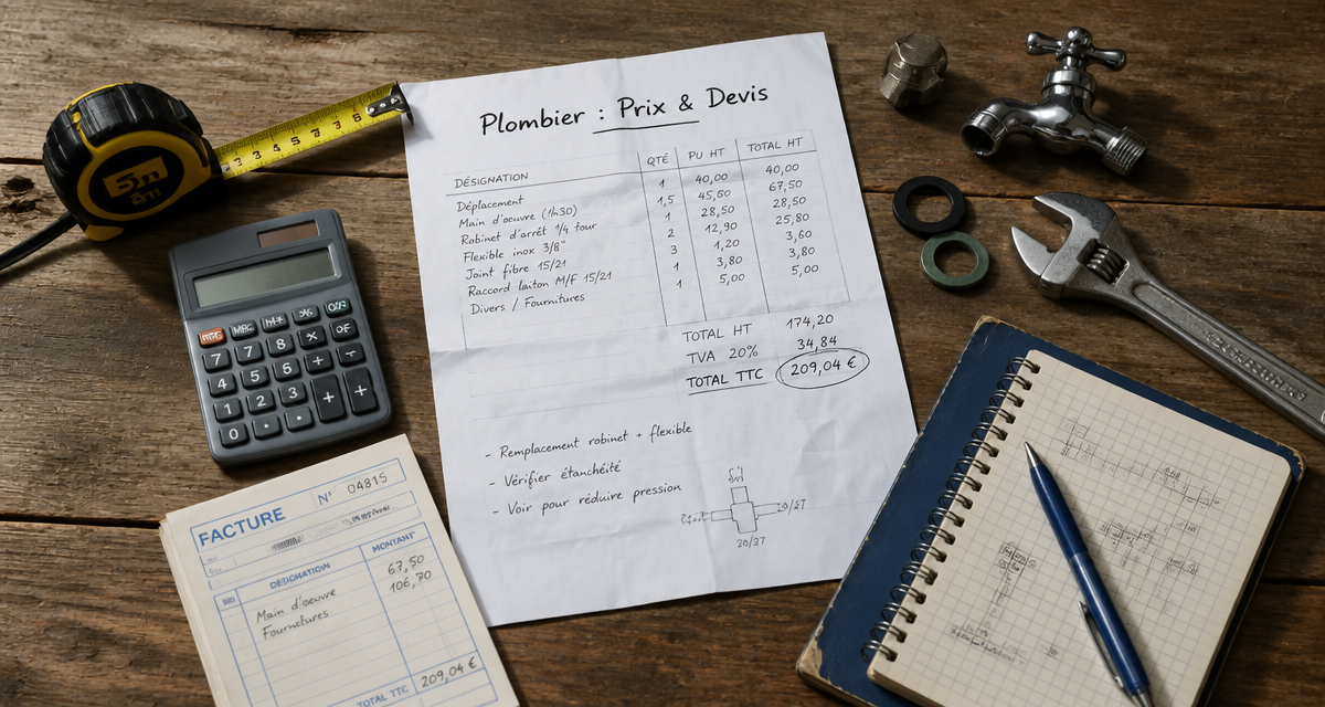 artisan en 1 clic plombier prix devis outils