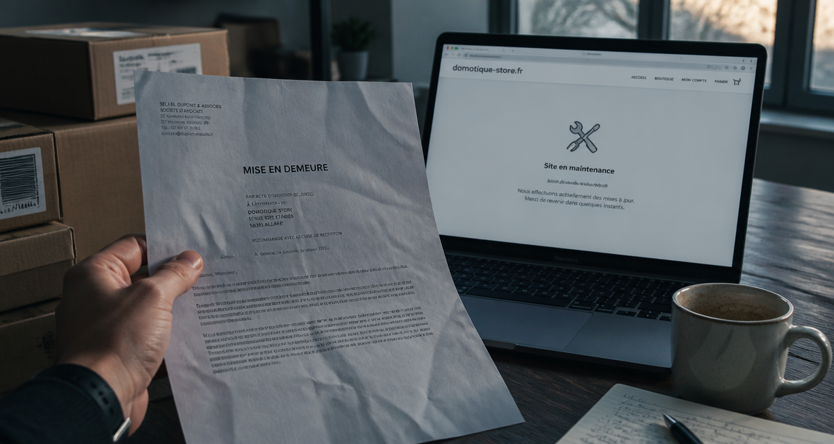 avis domotique store lettre remboursement