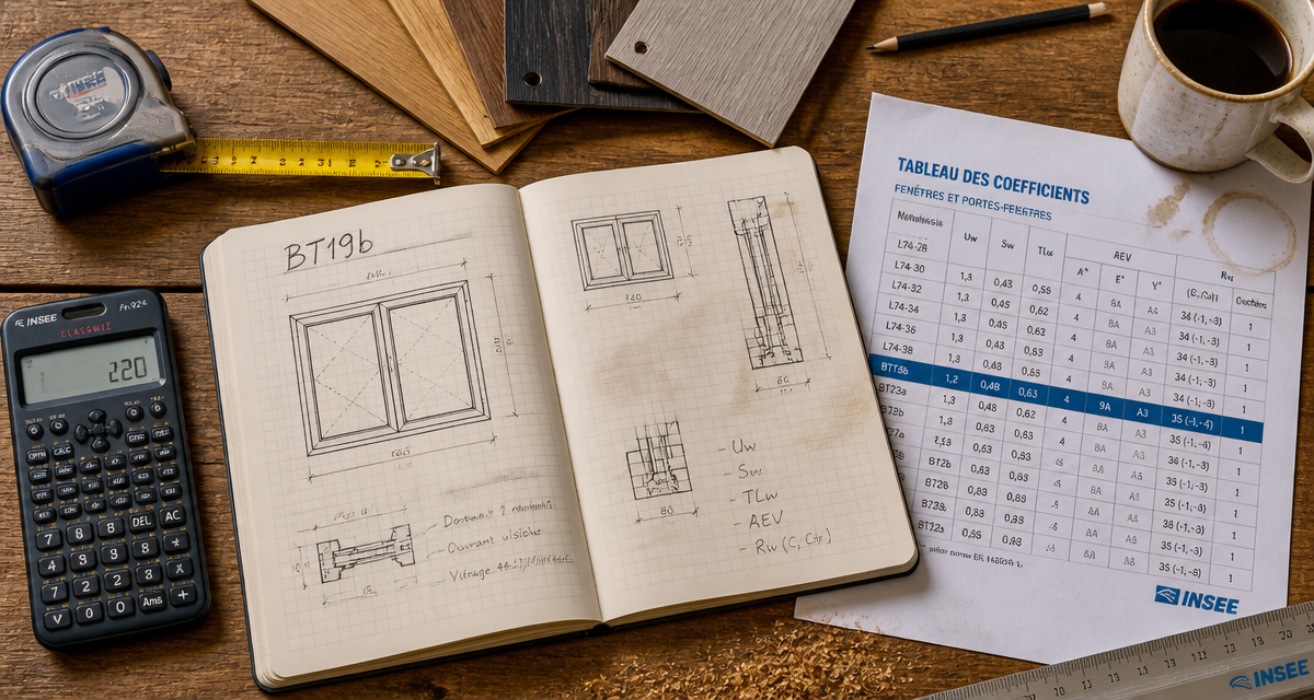 bt19b calcul matériaux main-d'œuvre
