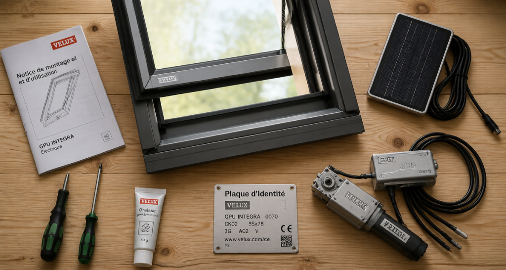 moteur electrique pour velux outils installation
