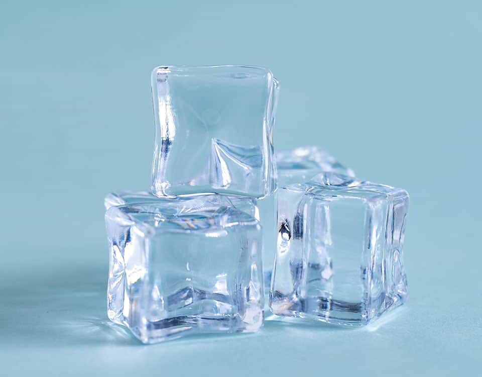 Cubetti di ghiaccio in plastica riutilizzabili