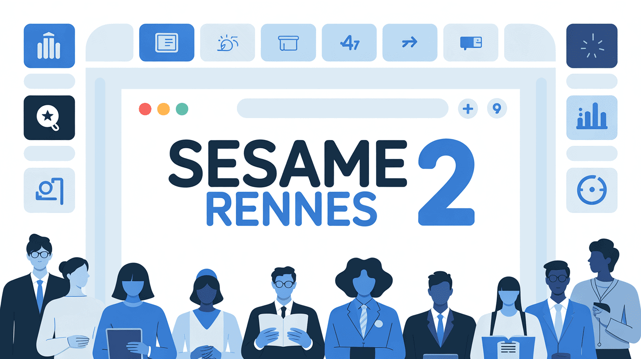 SESAME Rennes 2 sur écran universitaire