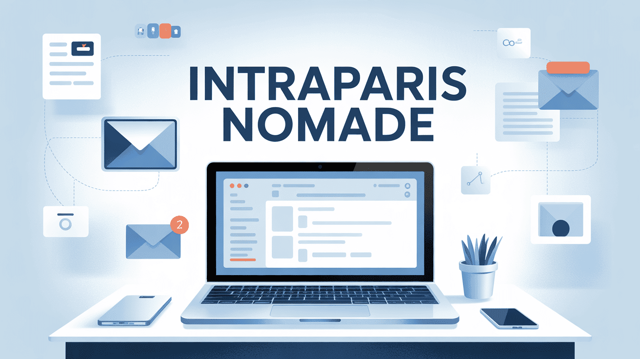 Interface de connexion Intraparis Nomades avec services administratifs