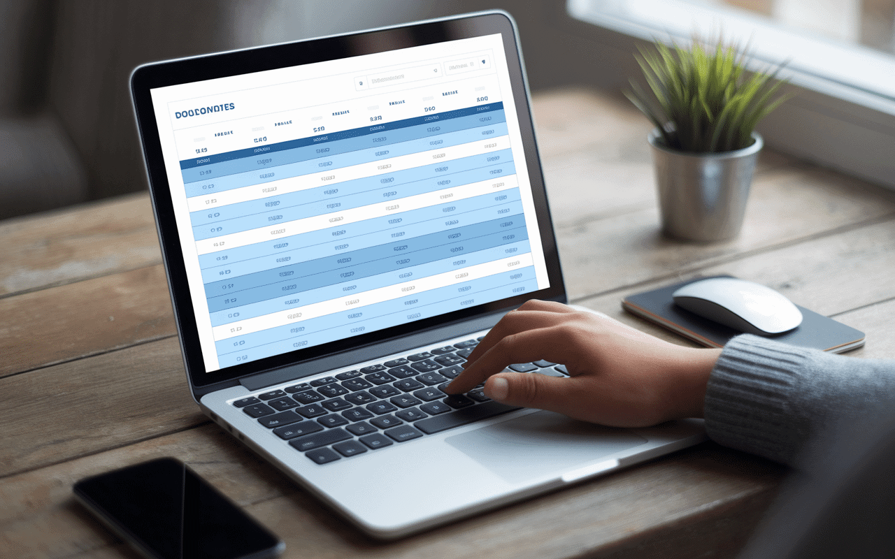 Interface d'application de calcul de moyenne