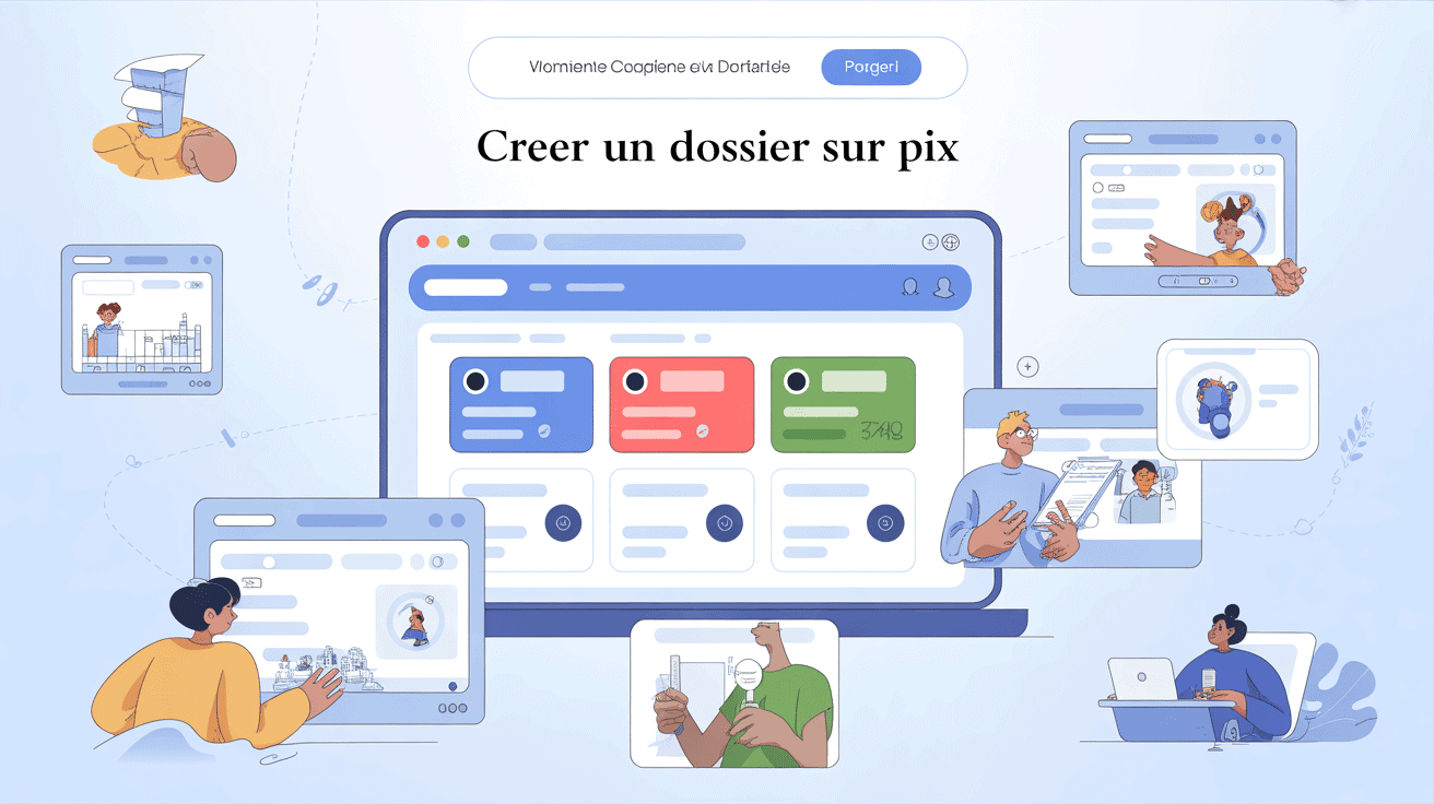 Interface numérique pour créer dossier Pix