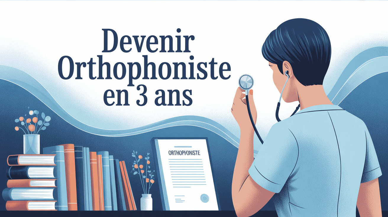 Personne en blouse médicale avec diplôme pour devenir orthophoniste en 3 ans