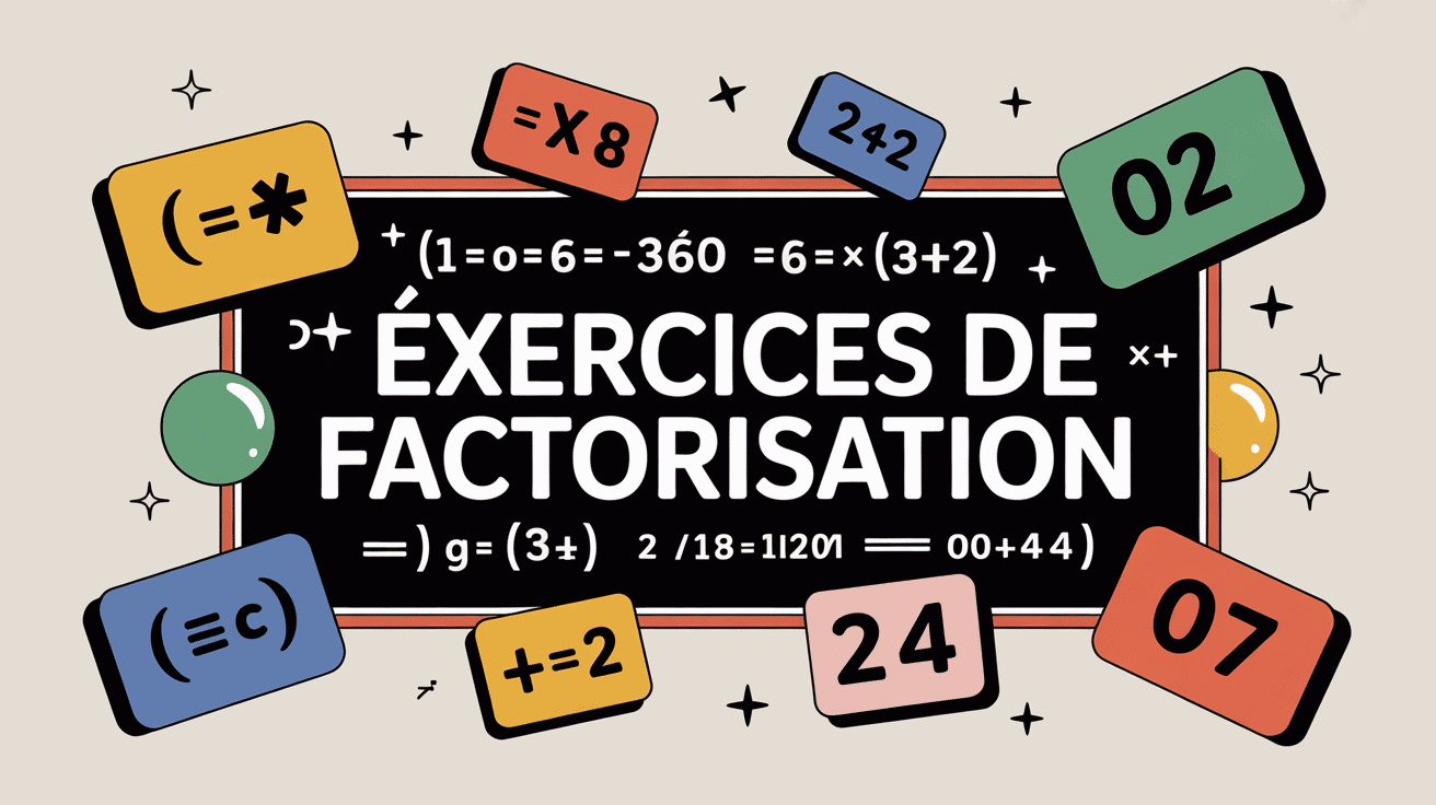 Illustration de factorisation sur tableau noir