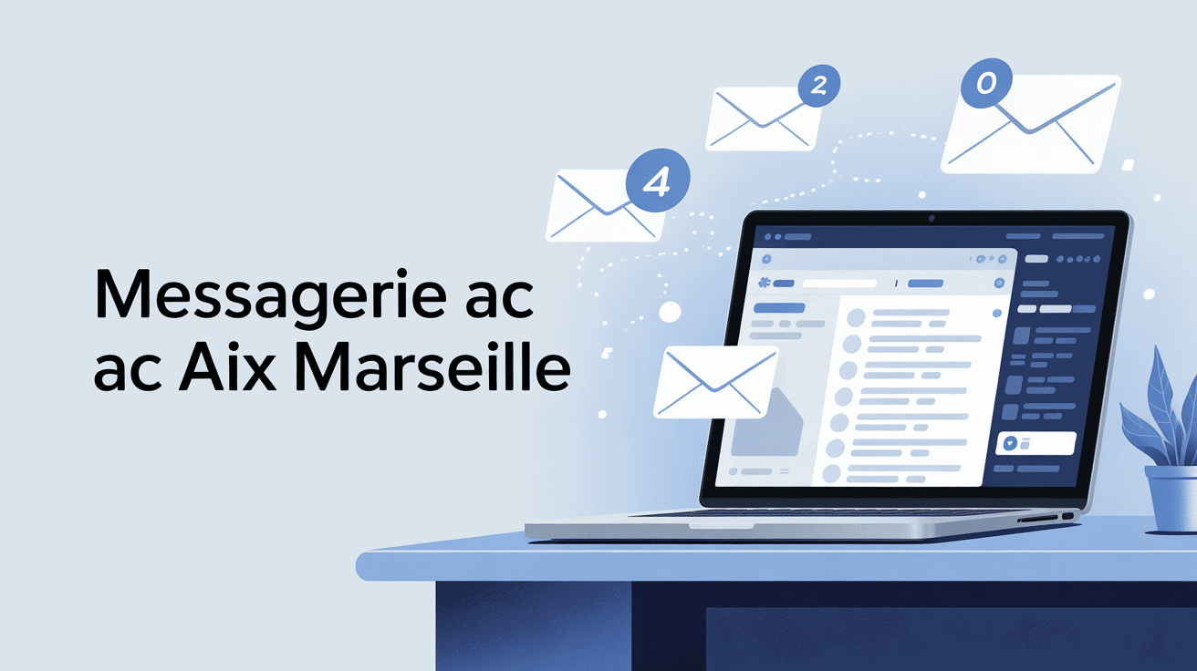 Interface moderne messagerie AC Aix Marseille