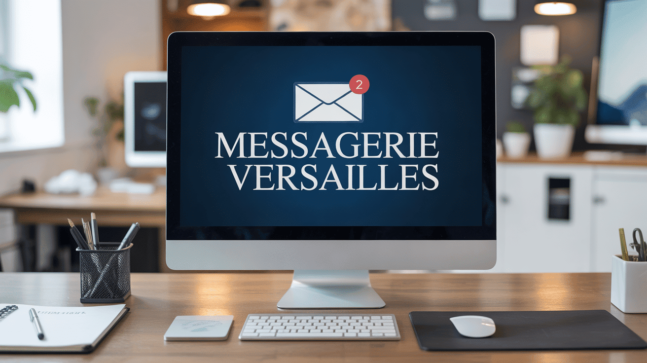 Messagerie Versailles écran moderne