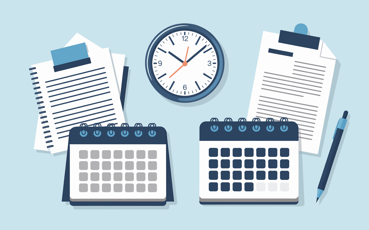 Horloge et documents administratifs, lettre de demission pour un lycée