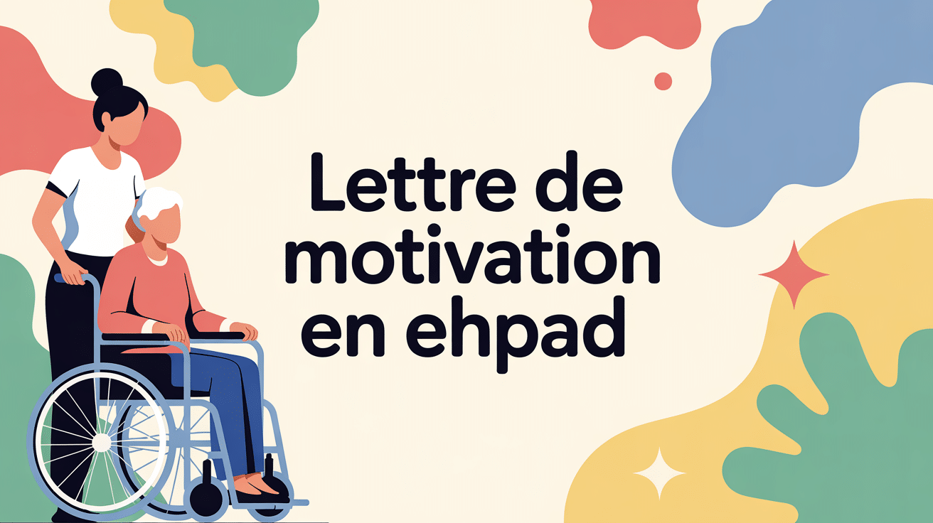 Illustration professionnelle lettre de motivation en ehpad