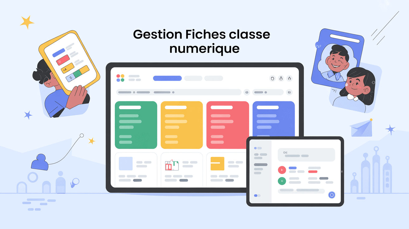 interface plateforme maficheclasse.fr tableau de bord