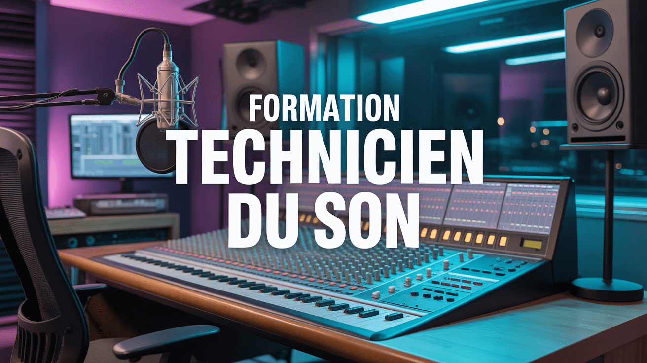 Studio moderne pour technicien son formation