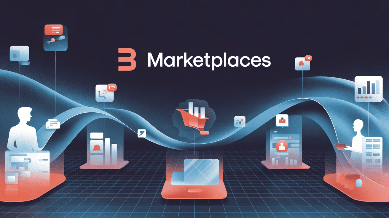 b marketplace écosystème digital connecté