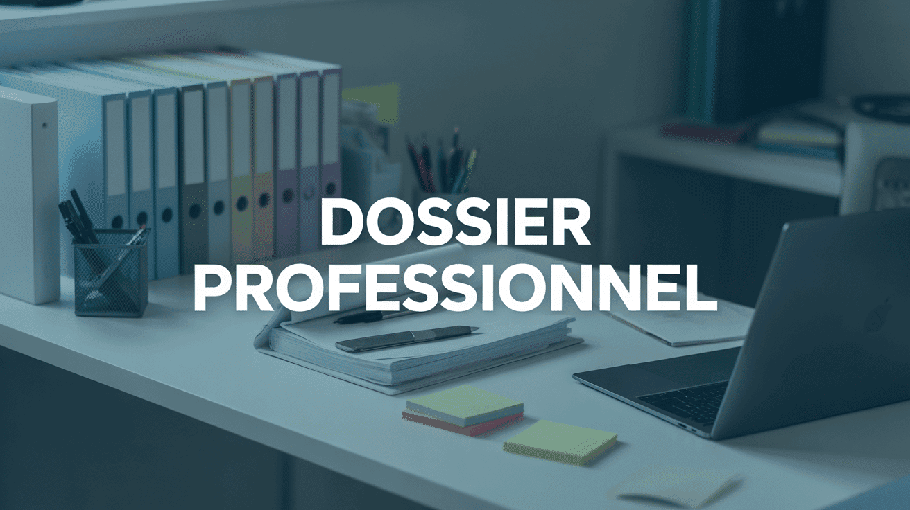 bureau organisé pour dossier professionnel