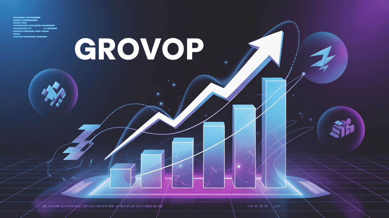 Graphique grovop croissance et optimisation digital