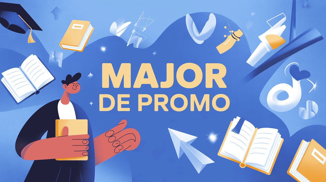 illustration major de promo étudiant diplôme doré