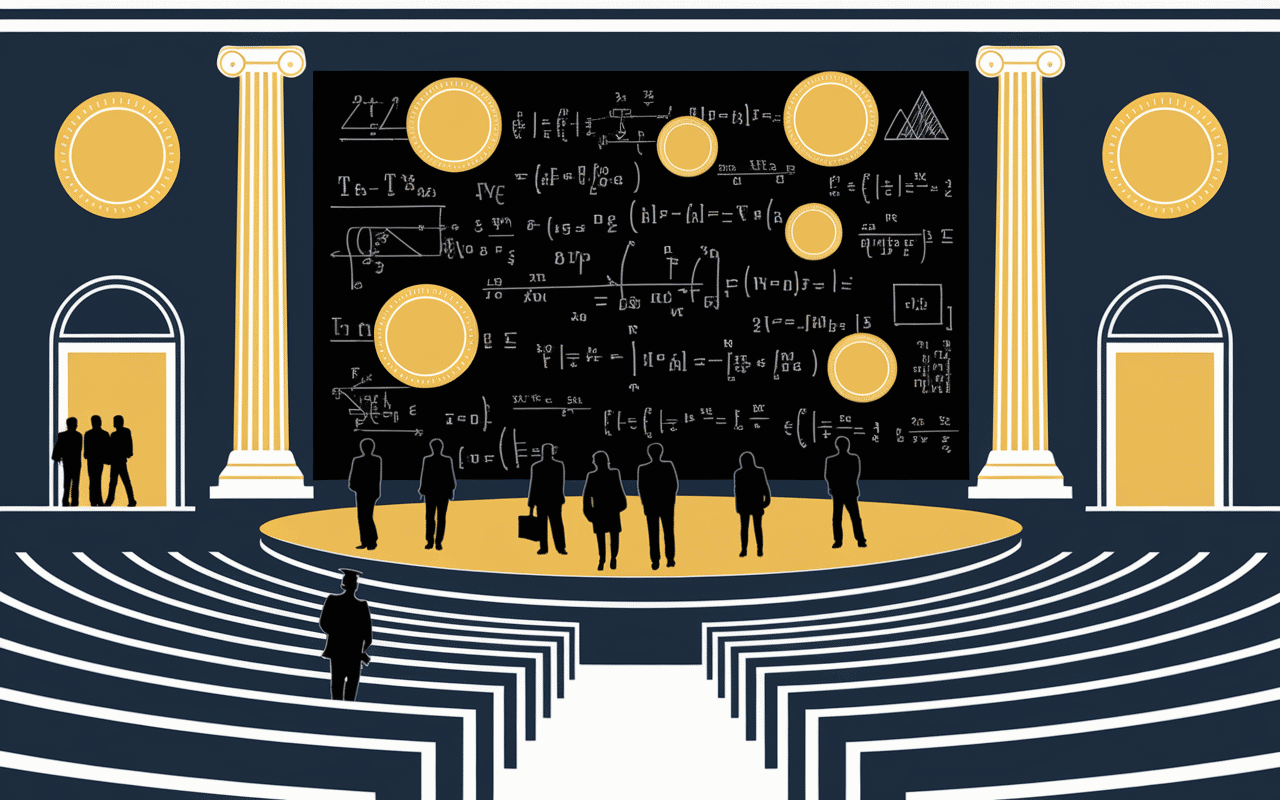 scène amphithéâtre major de promo académique