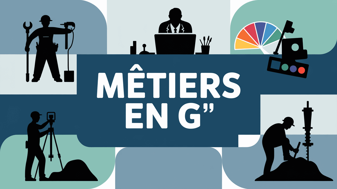 Collage metier en g garagiste gestionnaire graphiste geometre grutier