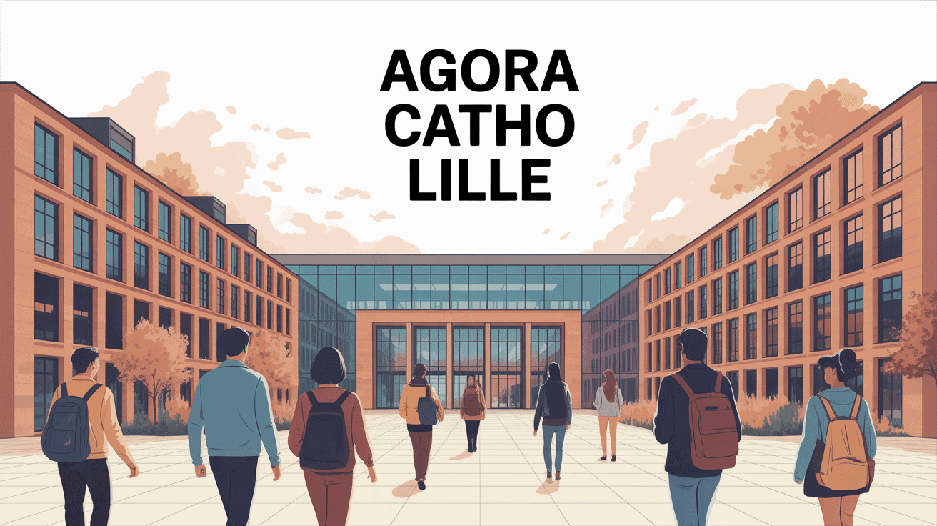 entrée agora catho lille étudiants modernes