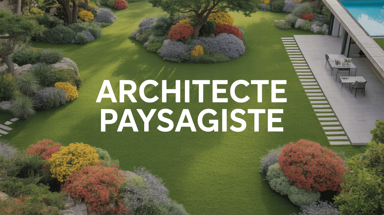 Vue d'ensemble jardin architecte paysagiste
