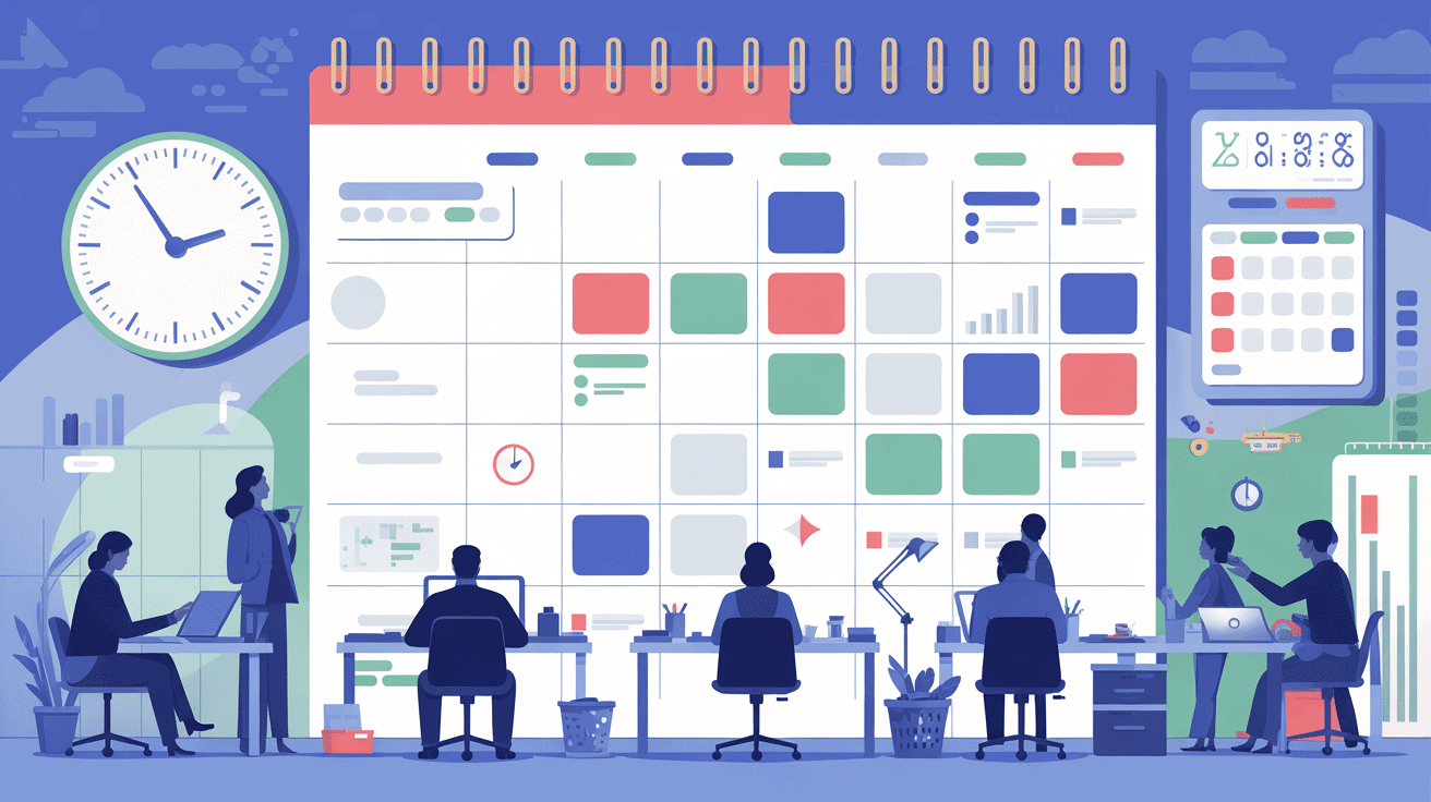 fractionnement tâches organisation planning bureau