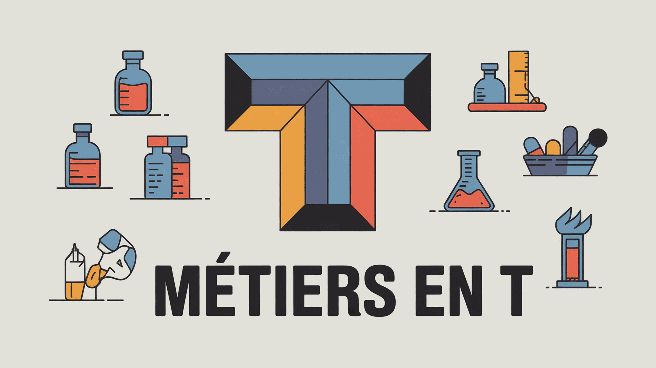 Illustration metier en t icônes compétences