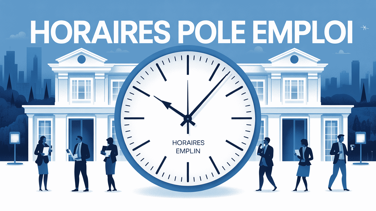 Horloge pole emploi horaire personnes