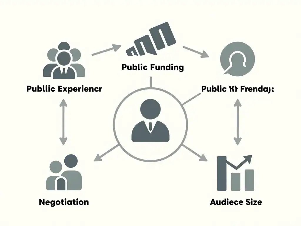 Diagramme des facteurs du salaire anne sophie lapix dans le service public