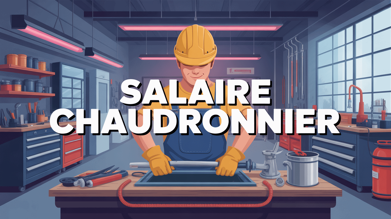 Illustration chaudronnier salaire atelier industriel France
