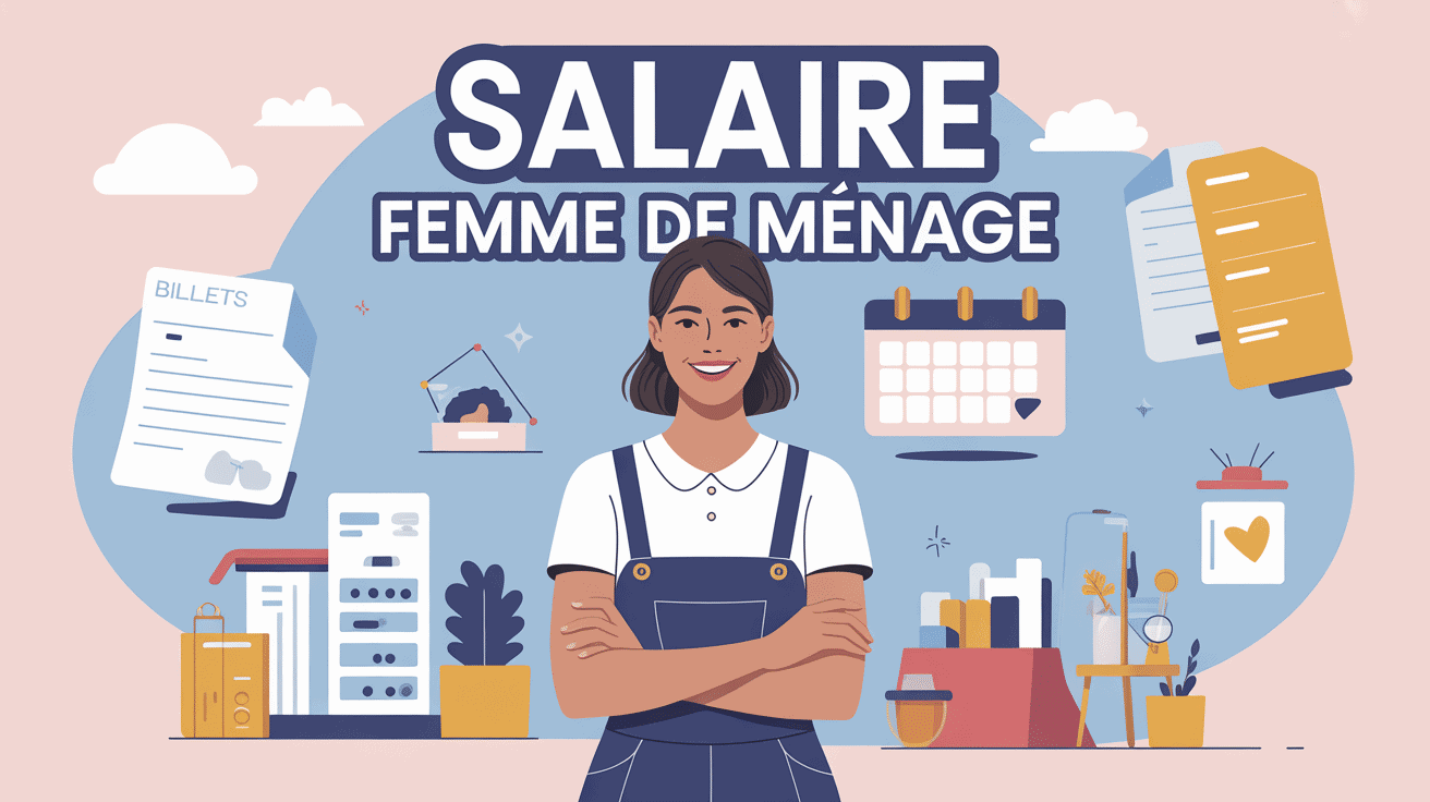 illustration professionnelle femme de ménage salaire France