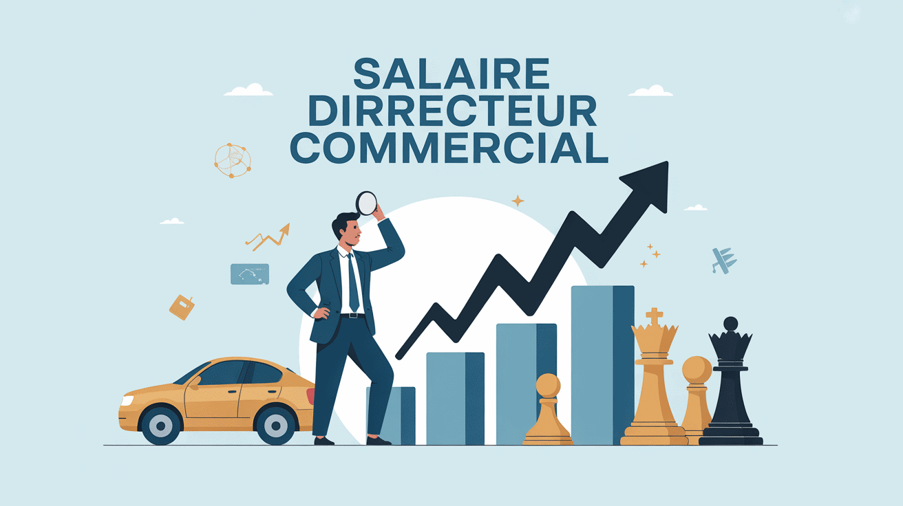 illustration salaire directeur commercial graphique entreprise