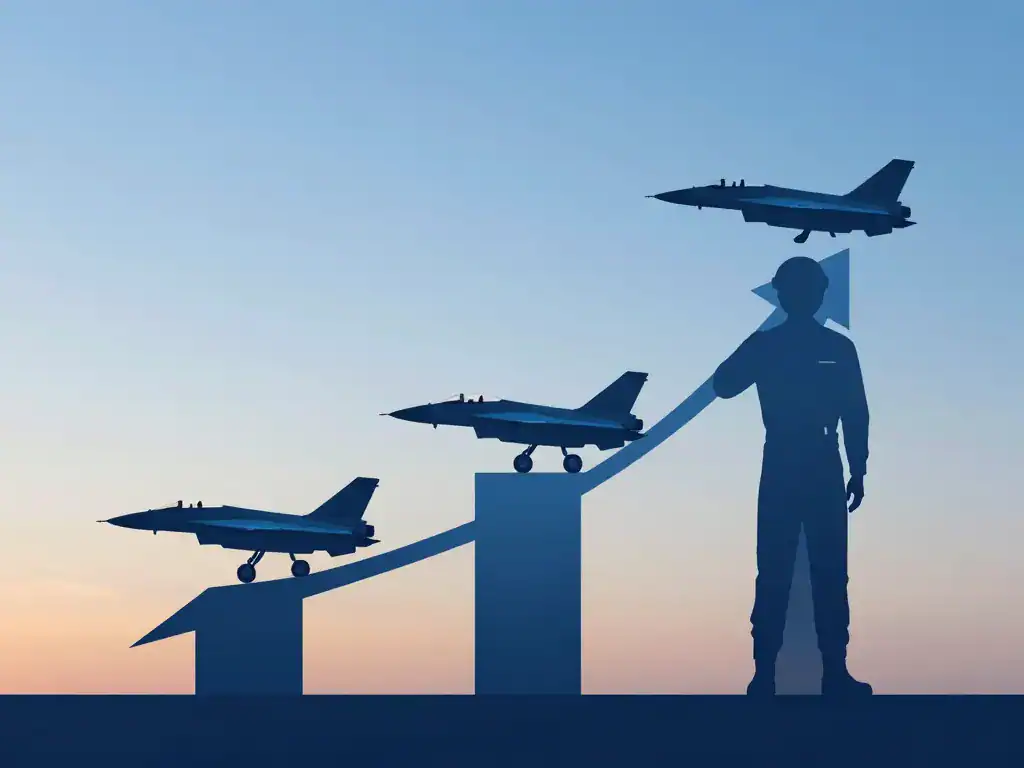 salaire pilote de chasse progression carrière pilote