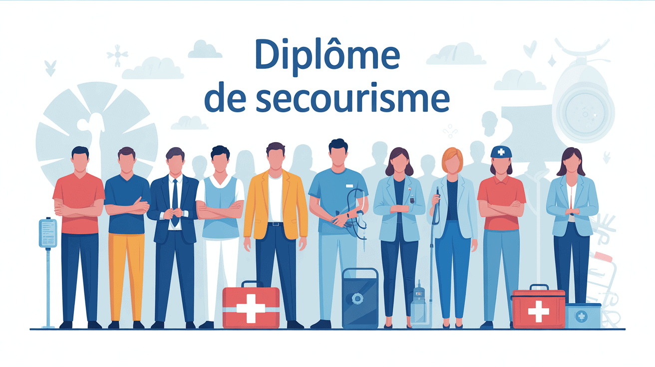 illustration diplome secourisme en France