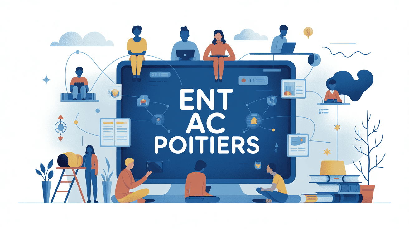 ENT AC Poitiers illustration espace numérique