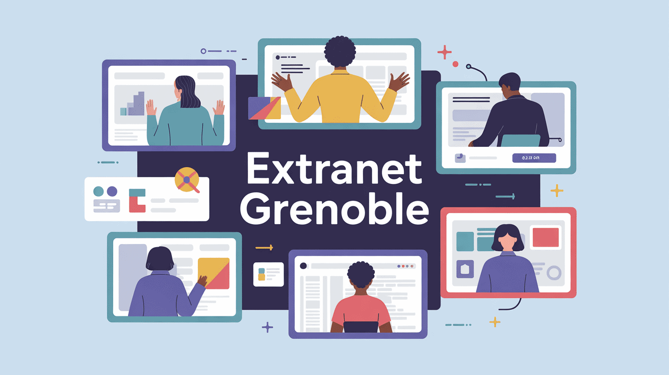 Illustration extranet grenoble silhouettes usagers