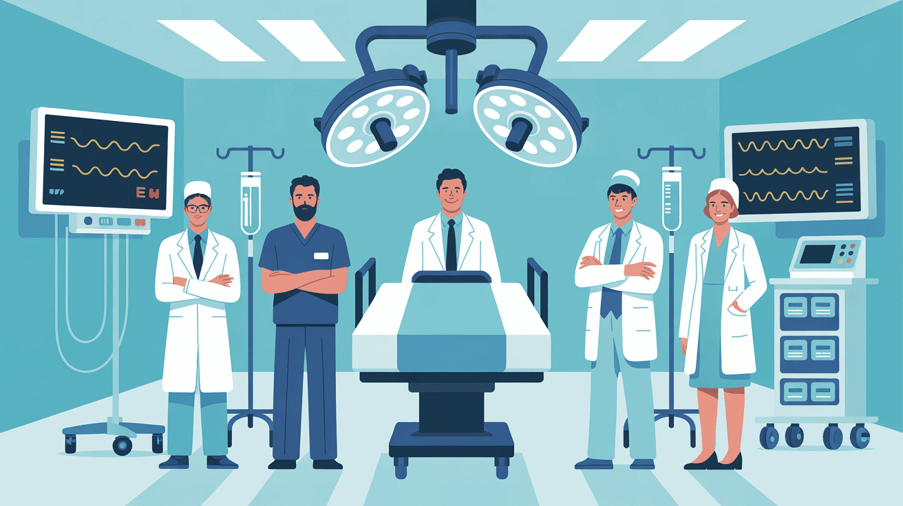 Illustration métier infirmiers anesthésistes salaire France