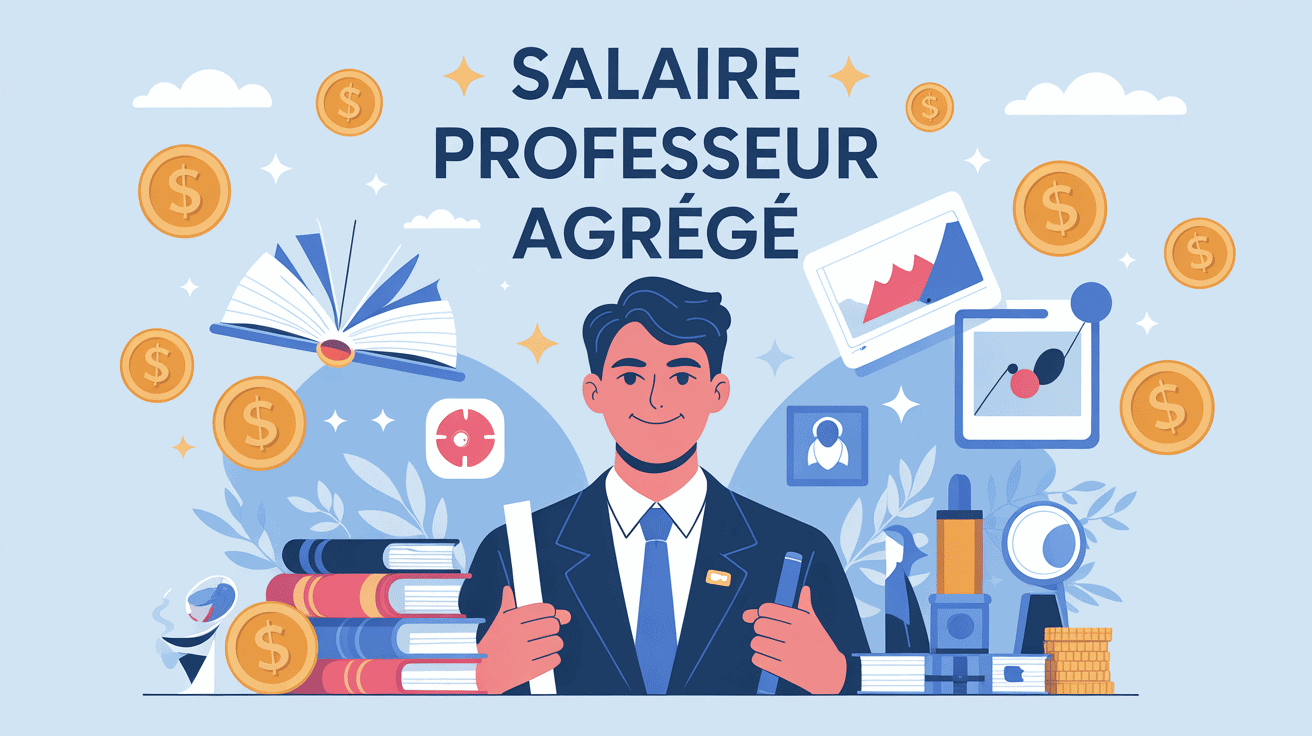illustration professeur agrégé salaire progression carrière