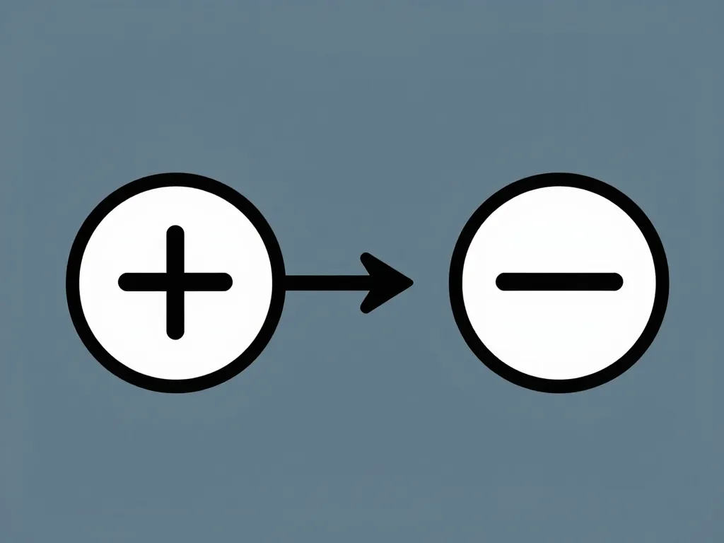 diagramme signe contraire nombres positifs négatifs