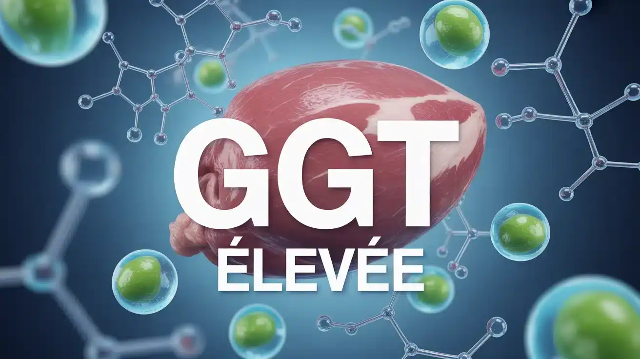 Illustration vectorielle foie avec GGT élevée