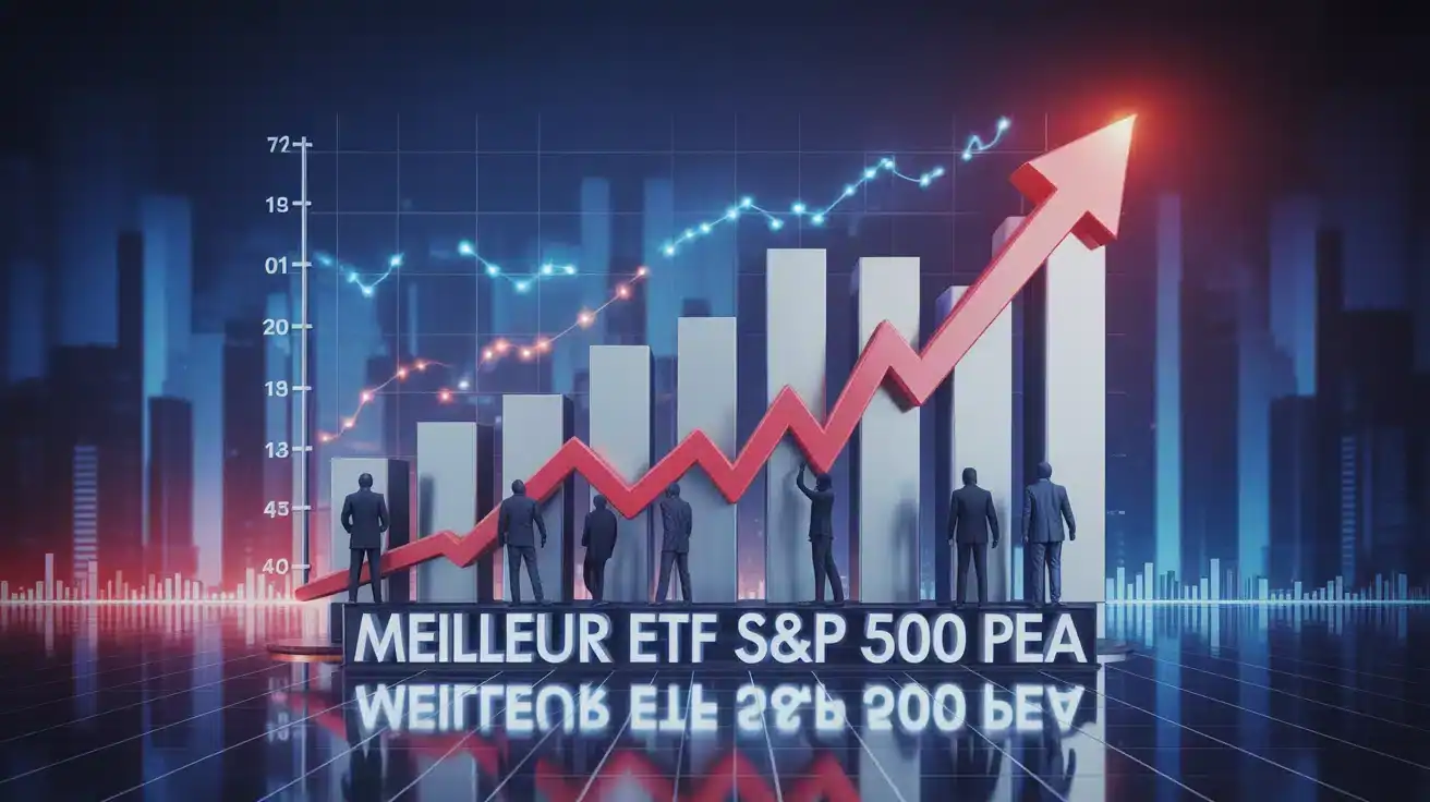 Illustration meilleur ETF S&P 500 PEA graphique croissance