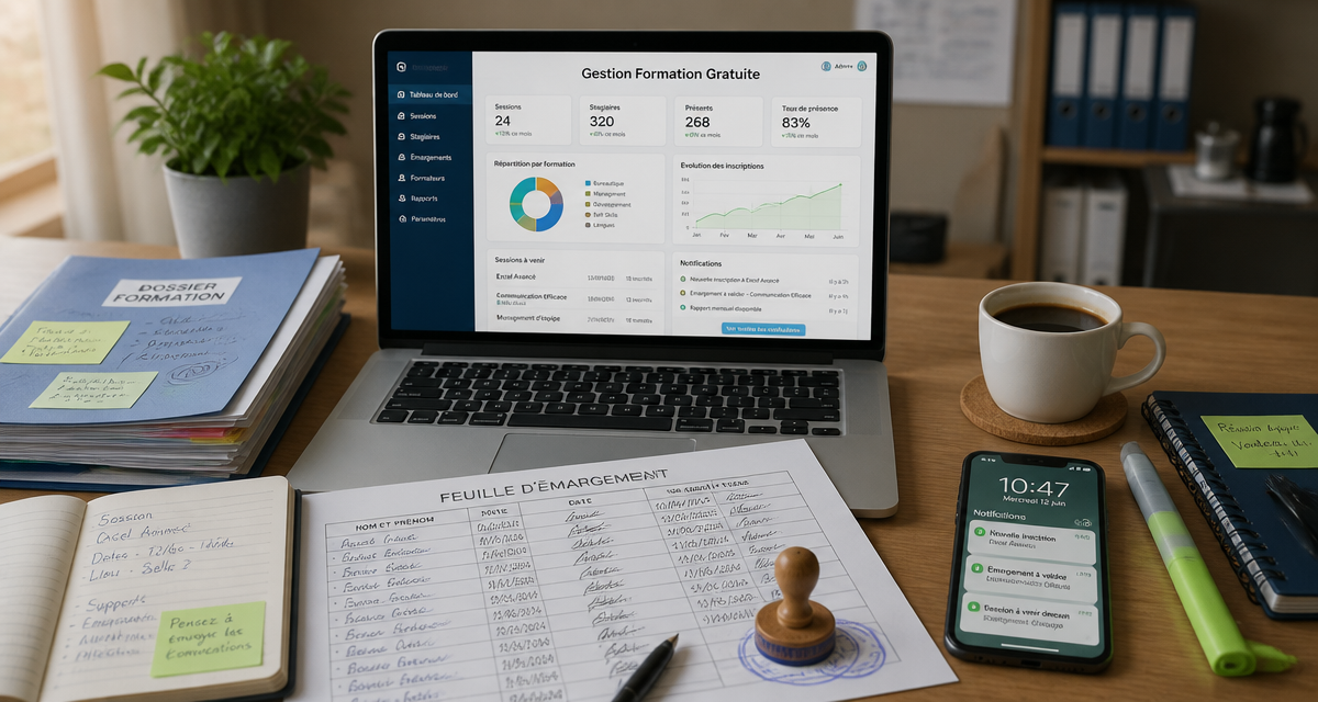 logiciel gestion organisme de formation gratuit sur bureau