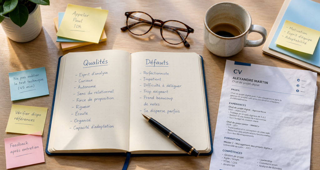 5 qualités et 5 défauts en entretien : comment les choisir pour convaincre sans mentir ?