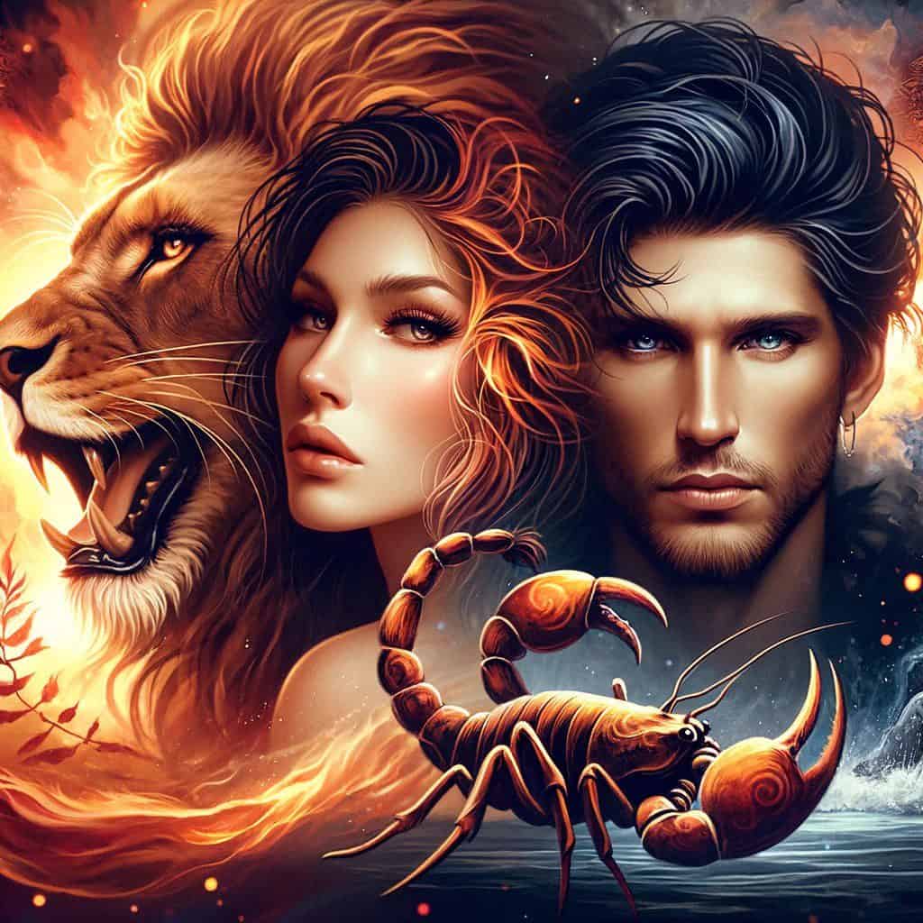 Aslan Burcu Kadını Akrep Burcu Erkeğinin Aşk Uyumu