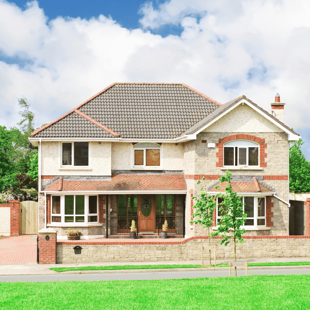 Home insurance quote Candiac home insurance candiac Two-storey stone house, traditional style.
