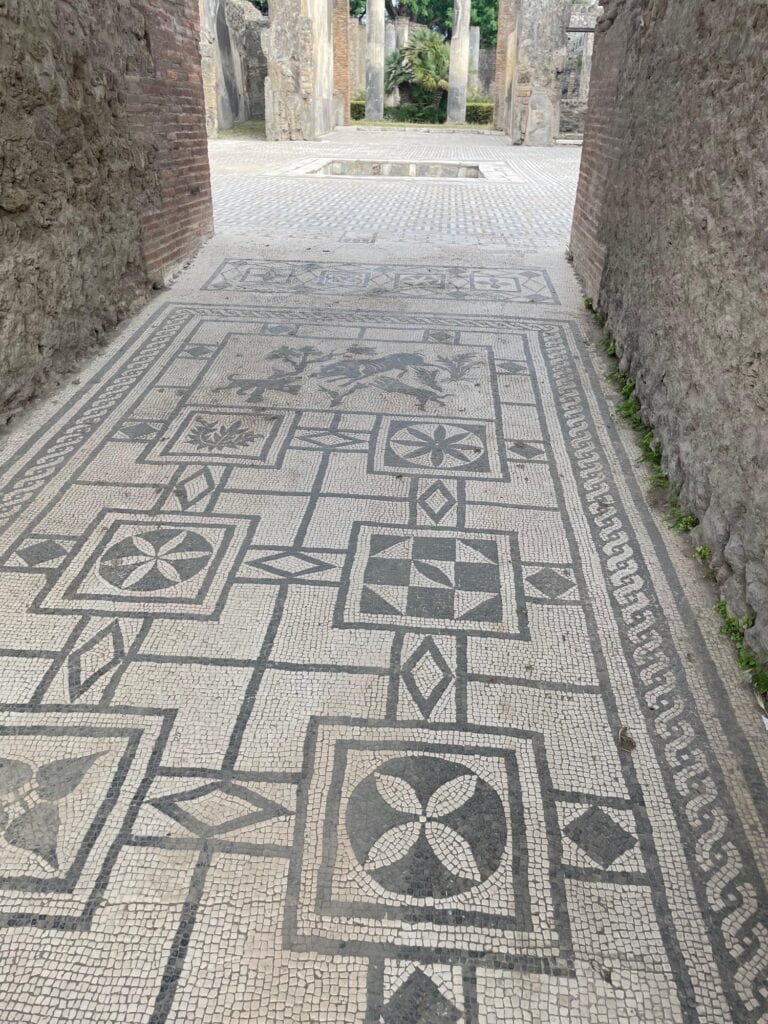Tiles in Pompeii.
