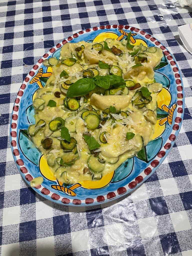 A cooking class at DeA in Cucina in Sorrento.