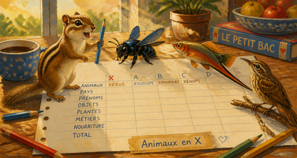 Animal en X pour le Petit Bac : 7 noms infaillibles pour marquer des points